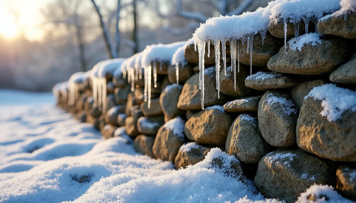découvrez comment ce mur sec agit comme une éponge en hiver, absorbant l'humidité pour protéger votre maison des intempéries.
